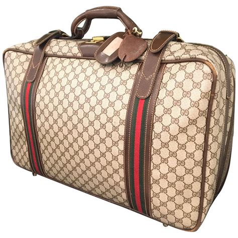 vintage gucci suitcase for sale|large luggage Gucci bag.